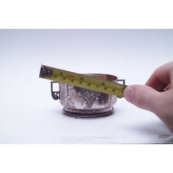 Silver-Plated Antique Creamer and Sugar Bowl, WMF, EP Silver Plated, Germany - Picture 4 of 8